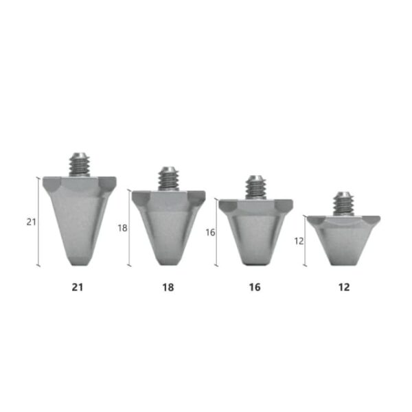 Tapón de aluminio de base ancha y rosca universal