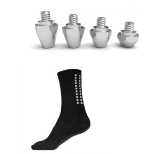 12 tapones para botines adidas + medias antideslizantes
